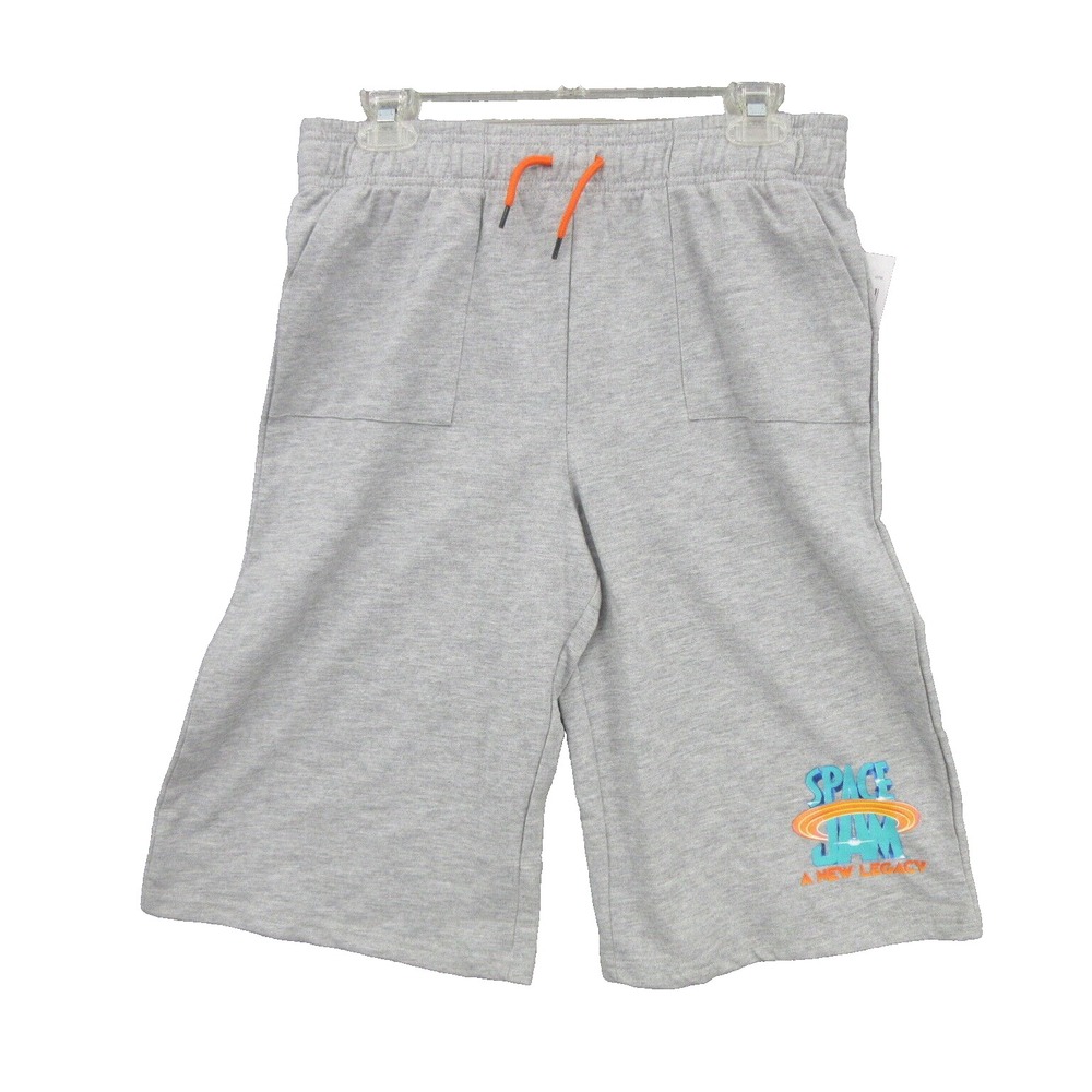 Space Jam Mens Shorts XL Pull-On Mad Engine Elastic Waist Cotton Blend New